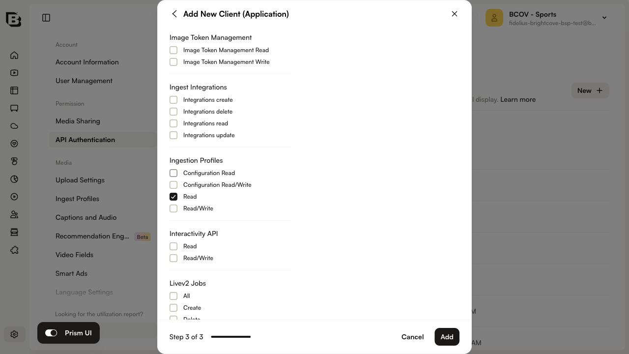 API Permissions